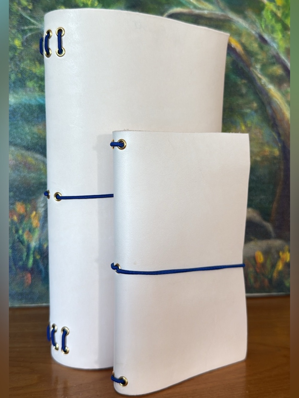 Handmade Leather Traveler's Notebooks A5 and A6 set - Louise Carmen Style